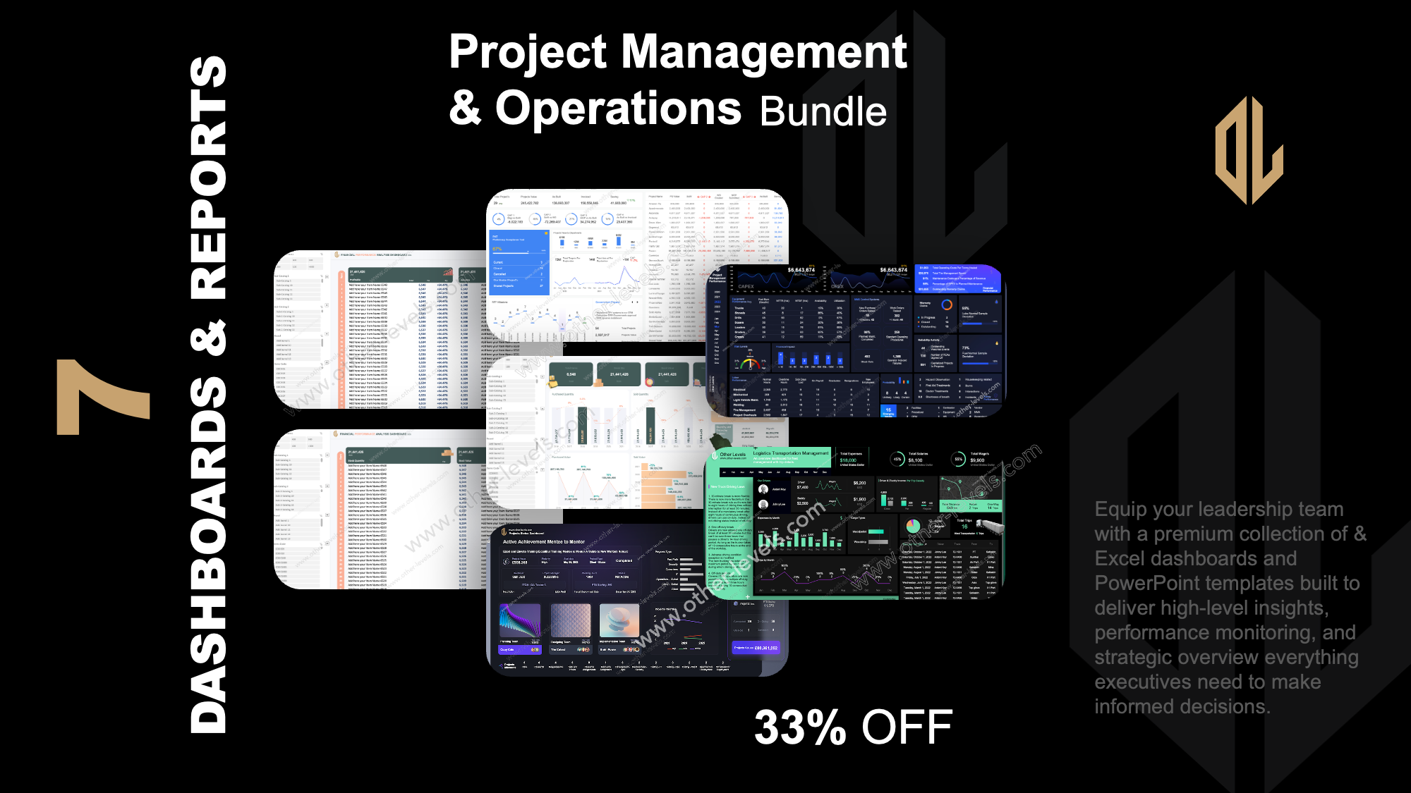 Project Management Excel Templates Bundles