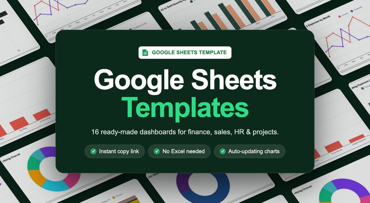 Google Sheets dashboard templates