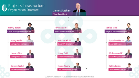 Animated Organizational Structure Chart