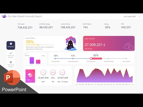 Load video: Animated Report Designed Like UI/UX Apps using morph transition