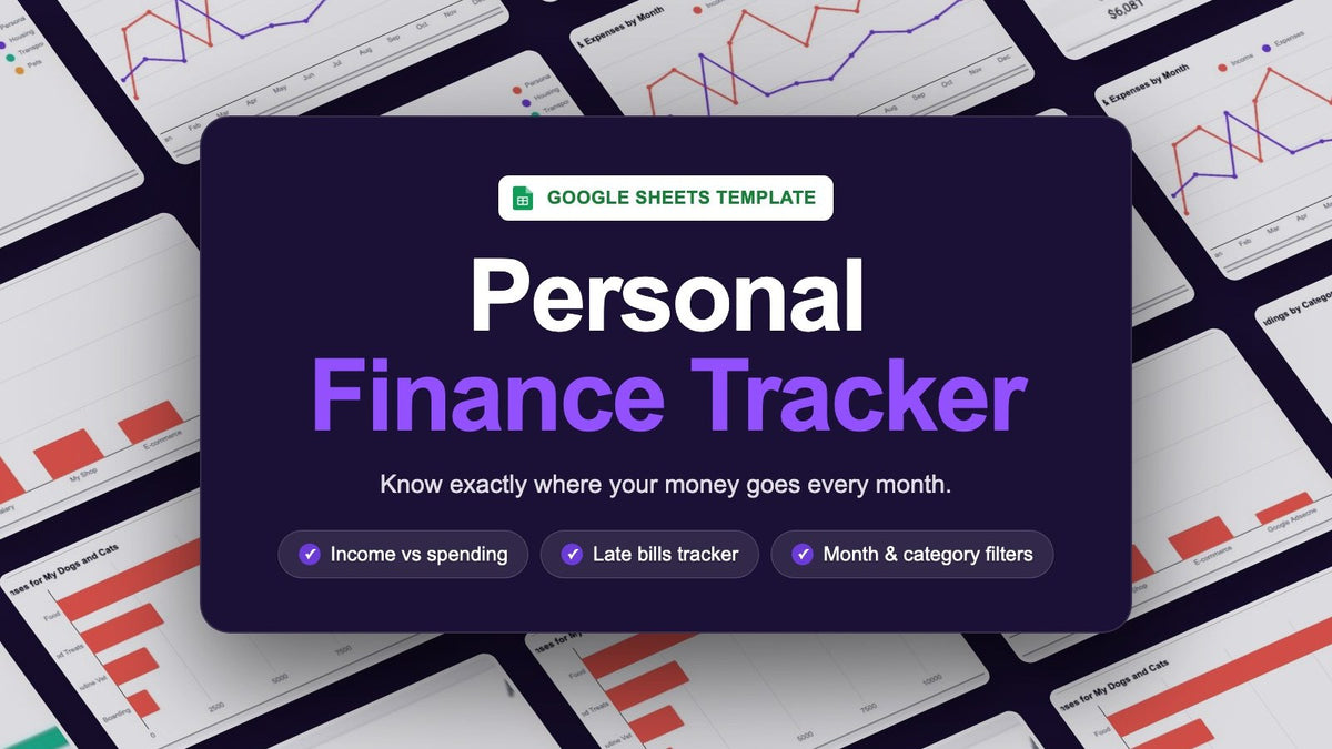 Personal Finance Tracker – Google Sheets Template