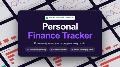 Personal Finance Tracker – Google Sheets Template