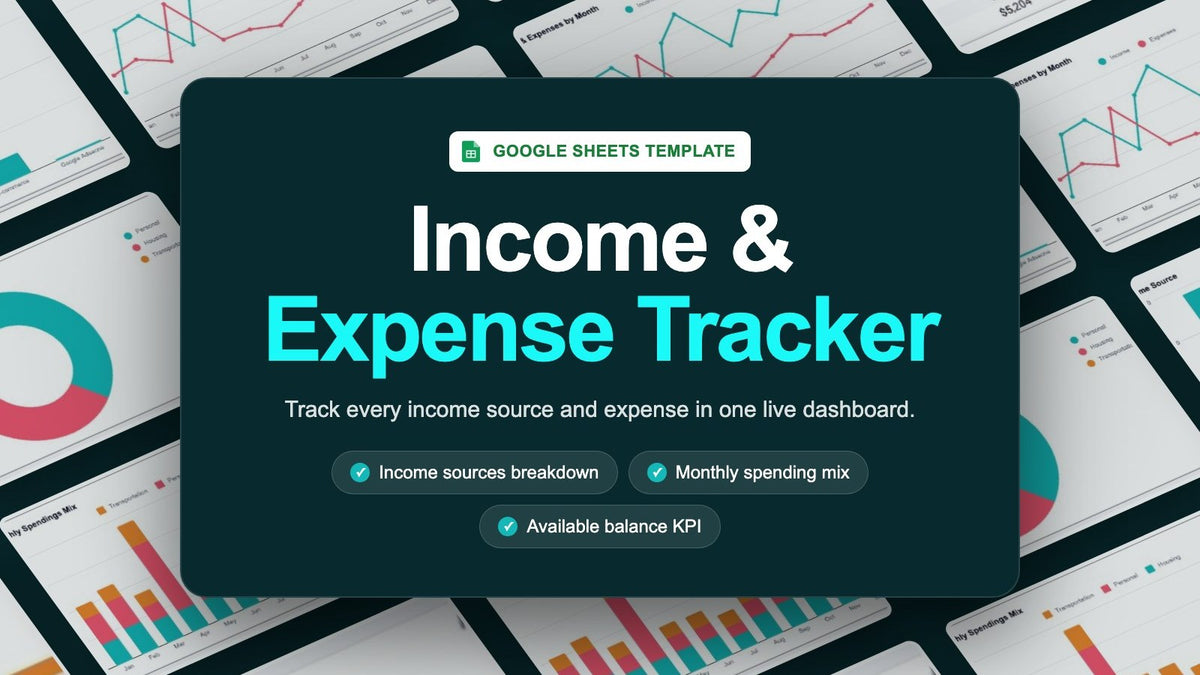 Income & Expense Tracker – Google Sheets Template