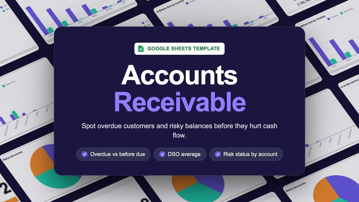 Accounts Receivable Dashboard – Google Sheets Template
