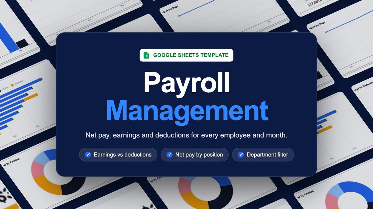 Payroll Dashboard – Google Sheets Template