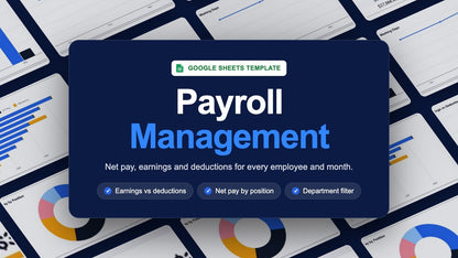 Payroll Dashboard – Google Sheets Template