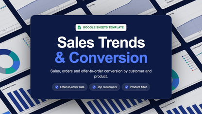 Sales Trends & Conversion Dashboard – Google Sheets Template