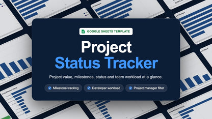 Project Status Dashboard – Google Sheets Template