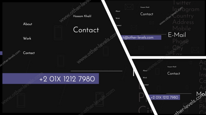 Creative Animated CV/Resume Portfolio PowerPoint Template 