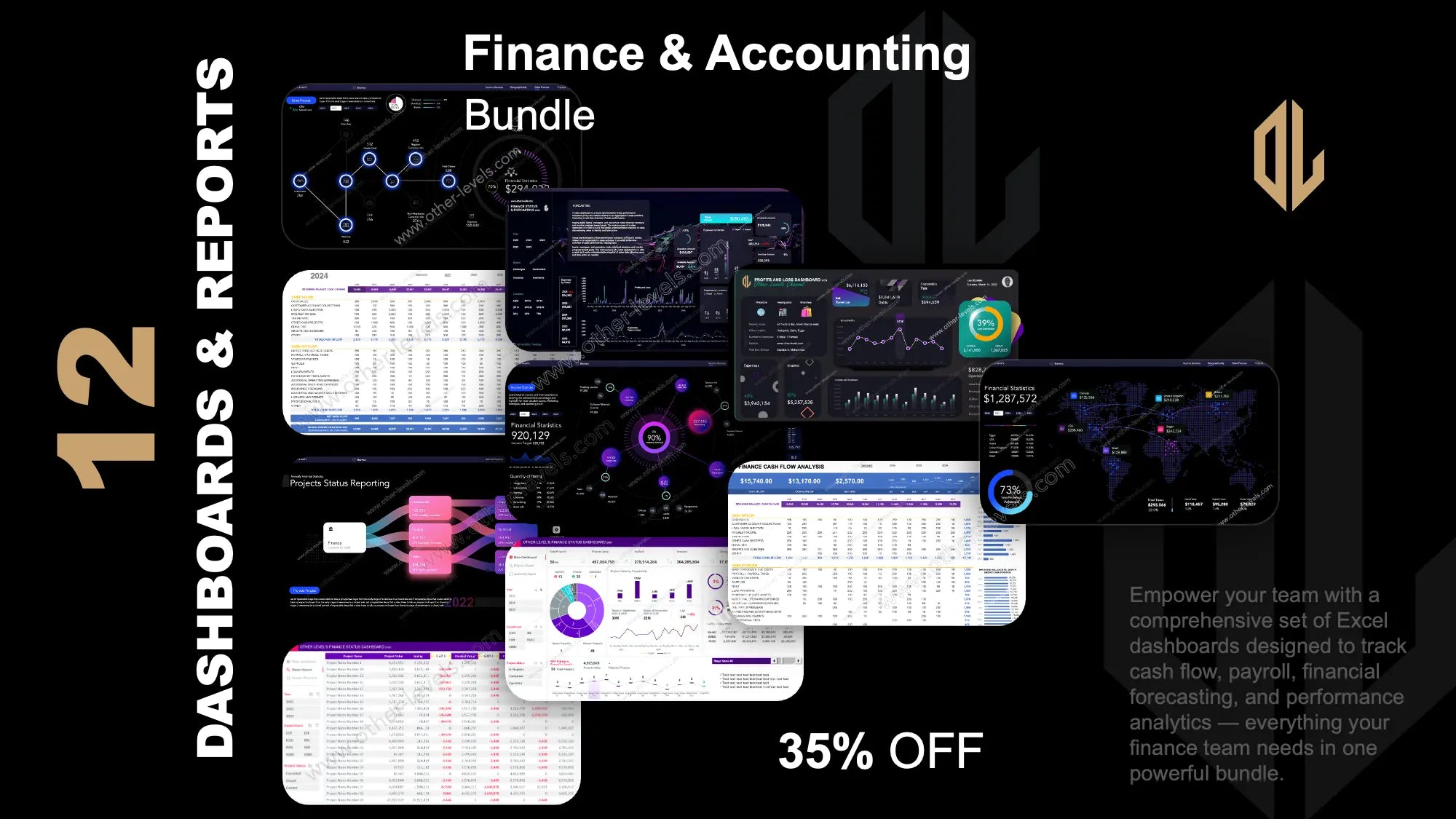 Finance Accounting Excel Templates Bundles