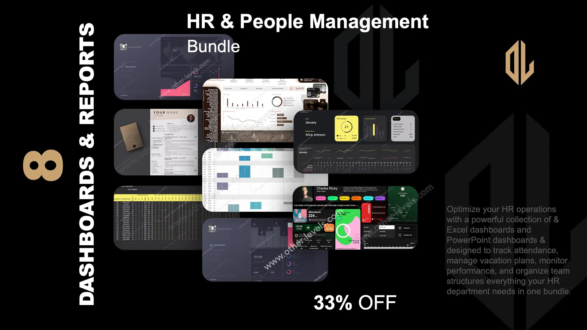 HR and People Management Excel bundle