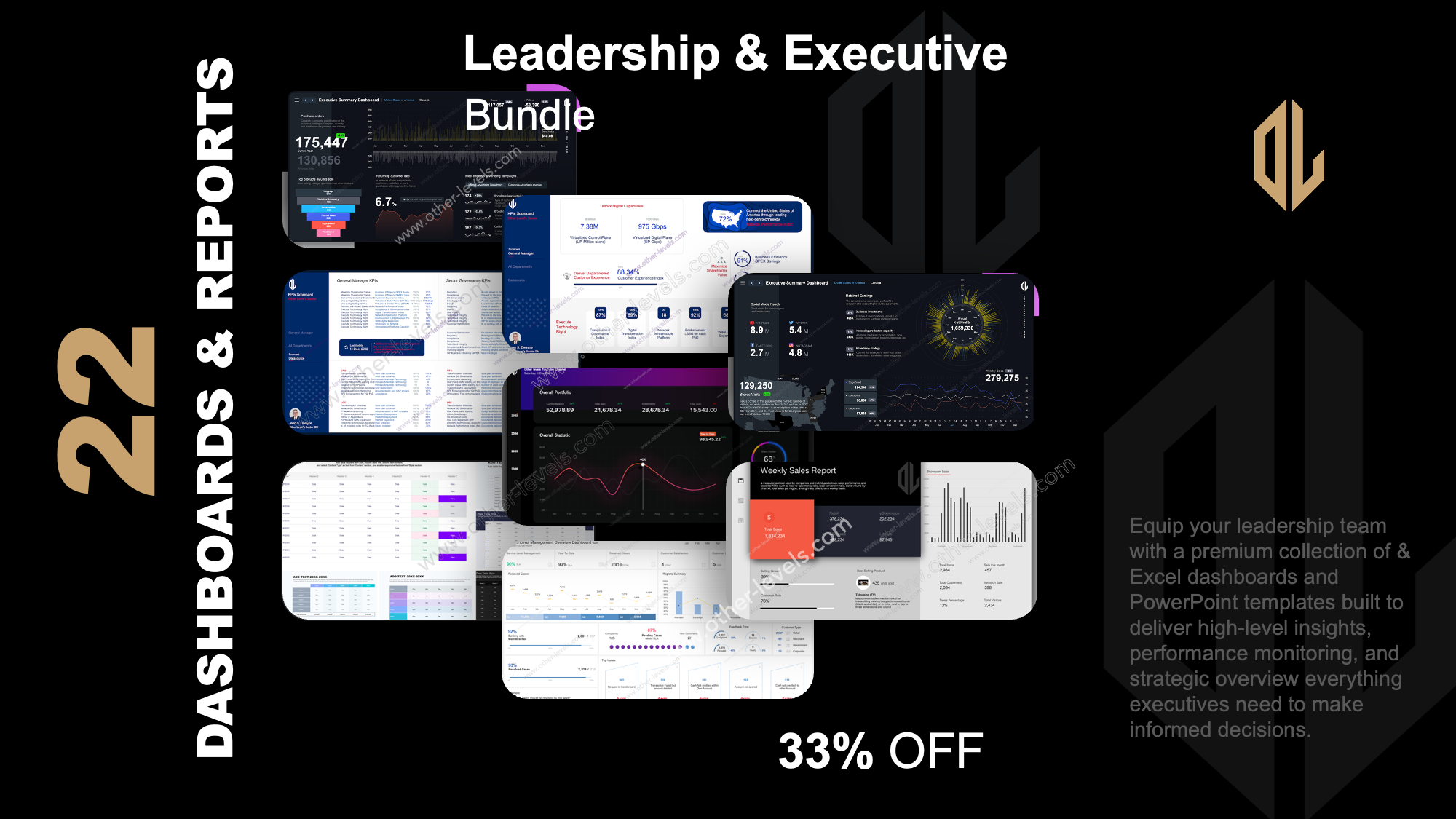 Leadership Excel Templates Bundles