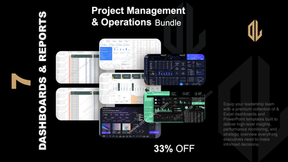 Project Management Excel Templates Bundles