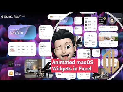 Animated Personal Finance Tracker Dashboard - Mac Theme