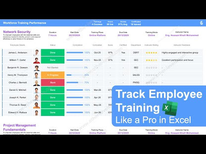 Workforce Training Performance Excel Report video