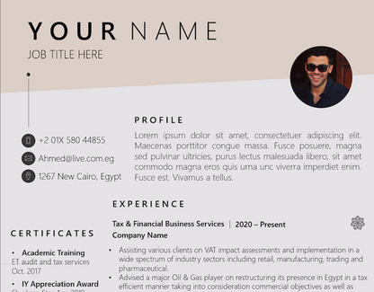 C.V / Resume Template