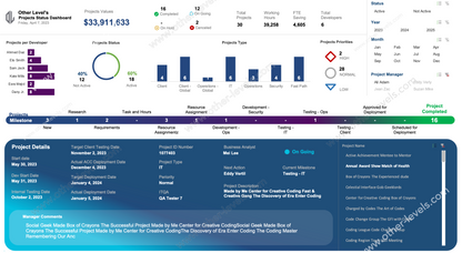 Excel dashboard  Projects Status and Details Dashboard.xlsx