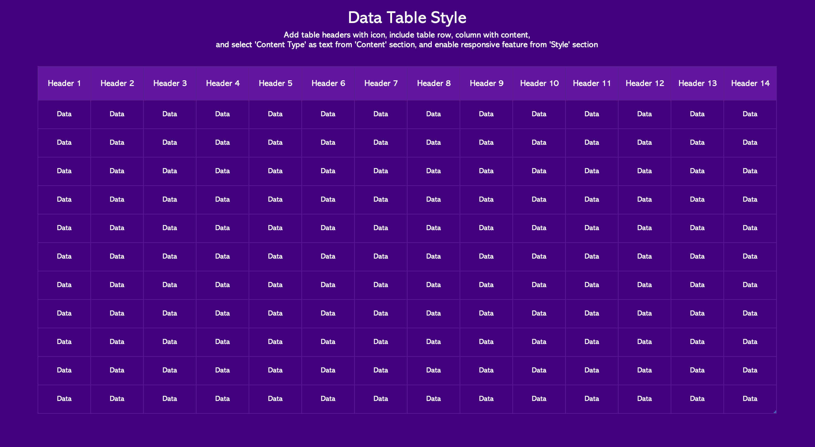 Modern & Clean Contrast Data Tables