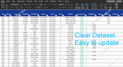 Excel Dashboard for Cargo Logistics displaying vessel tracking map, shipment routes, and key shipping analytics metrics in professional layout.