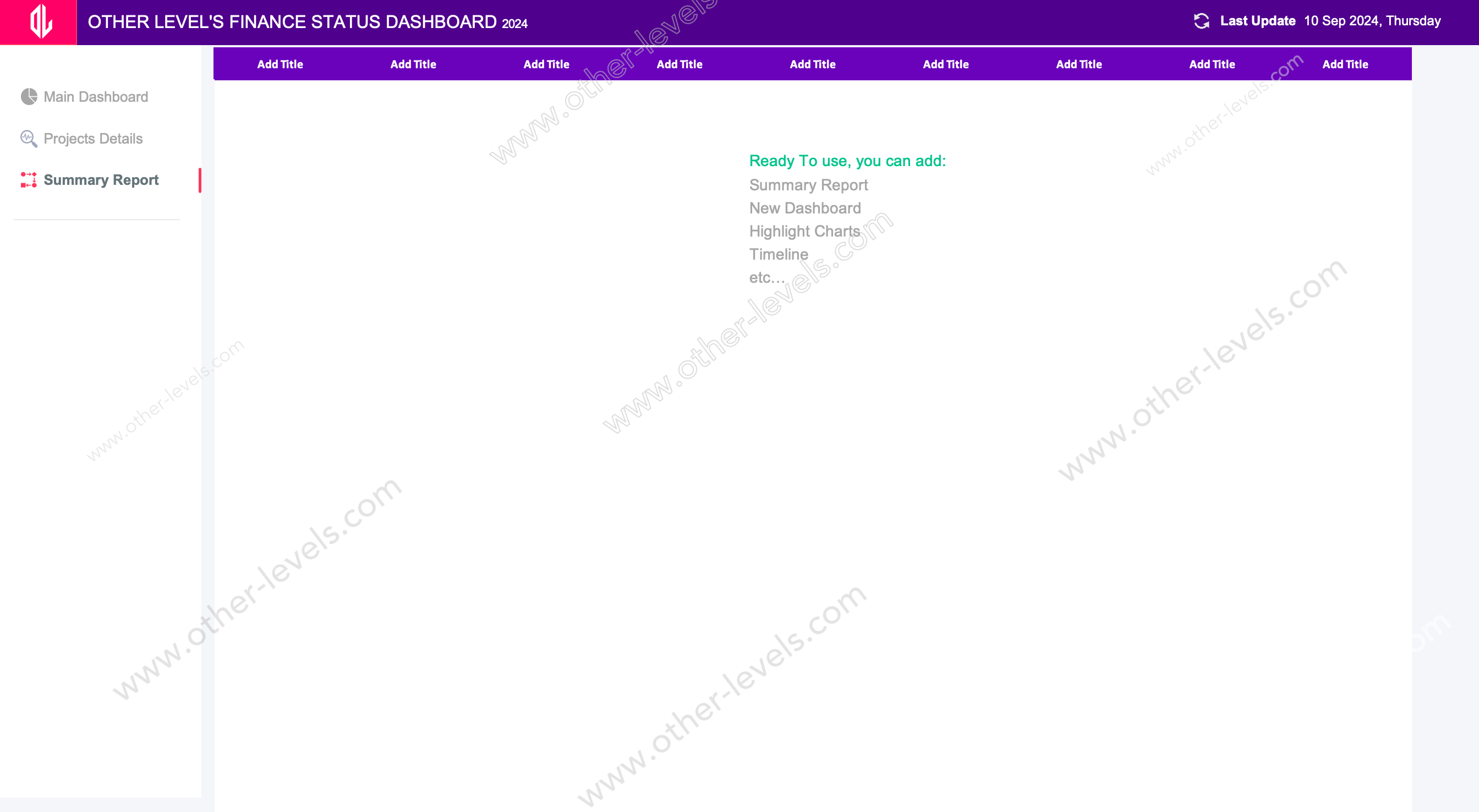 Dynamic Interactive FINANCE STATUS Projects Milestone excel dashboards template