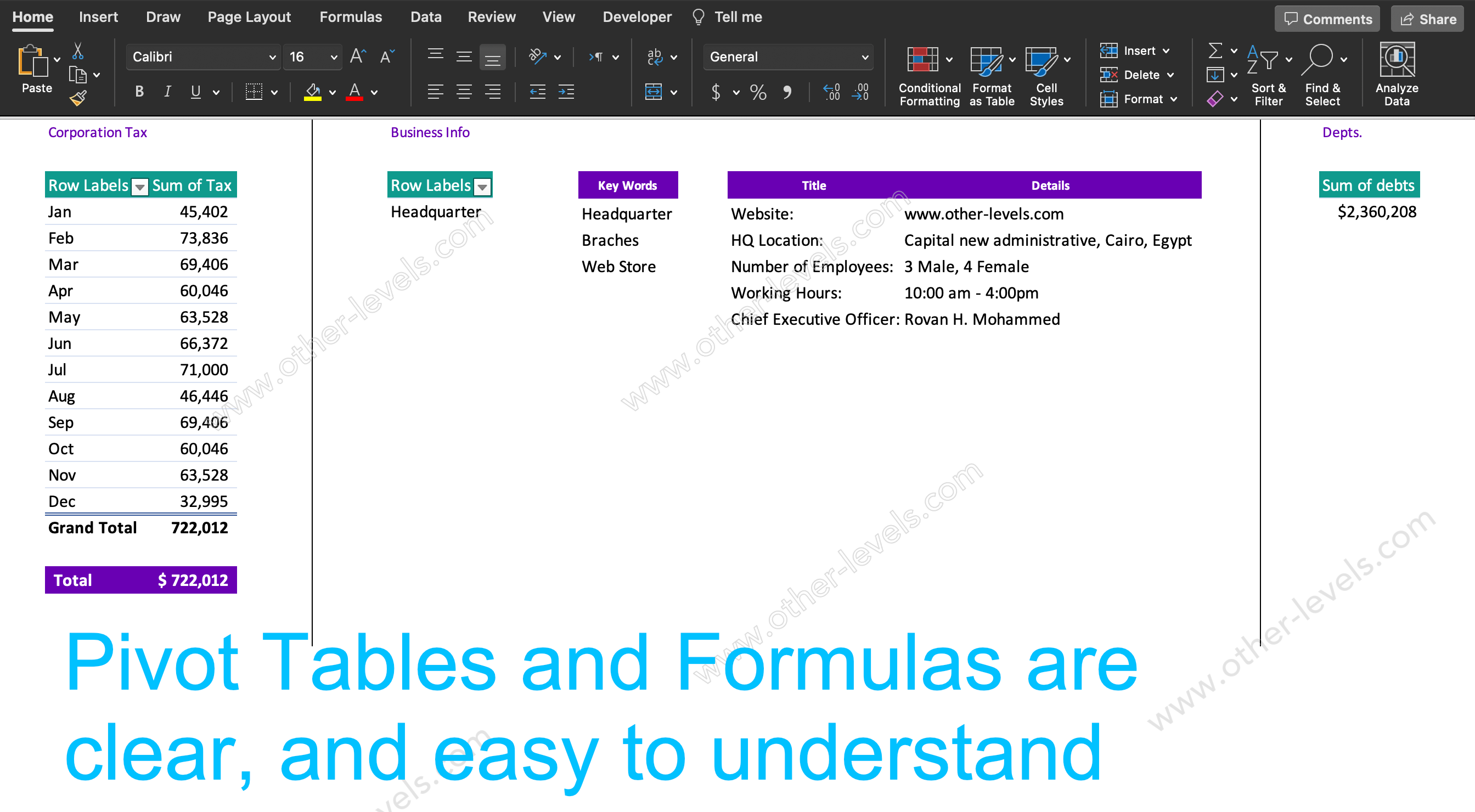 PROFITS AND LOSS pivot tables_MacVersion-light