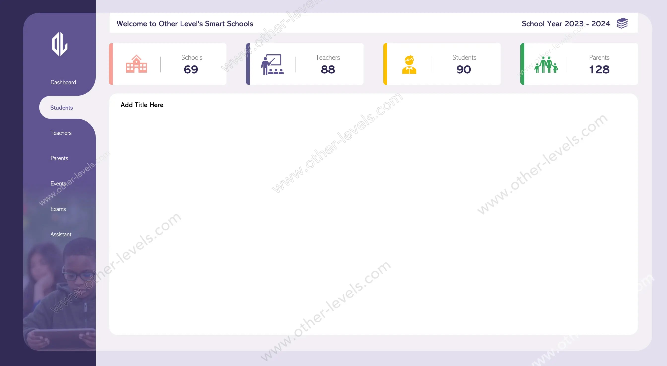 School Management Customizable Excel Template
