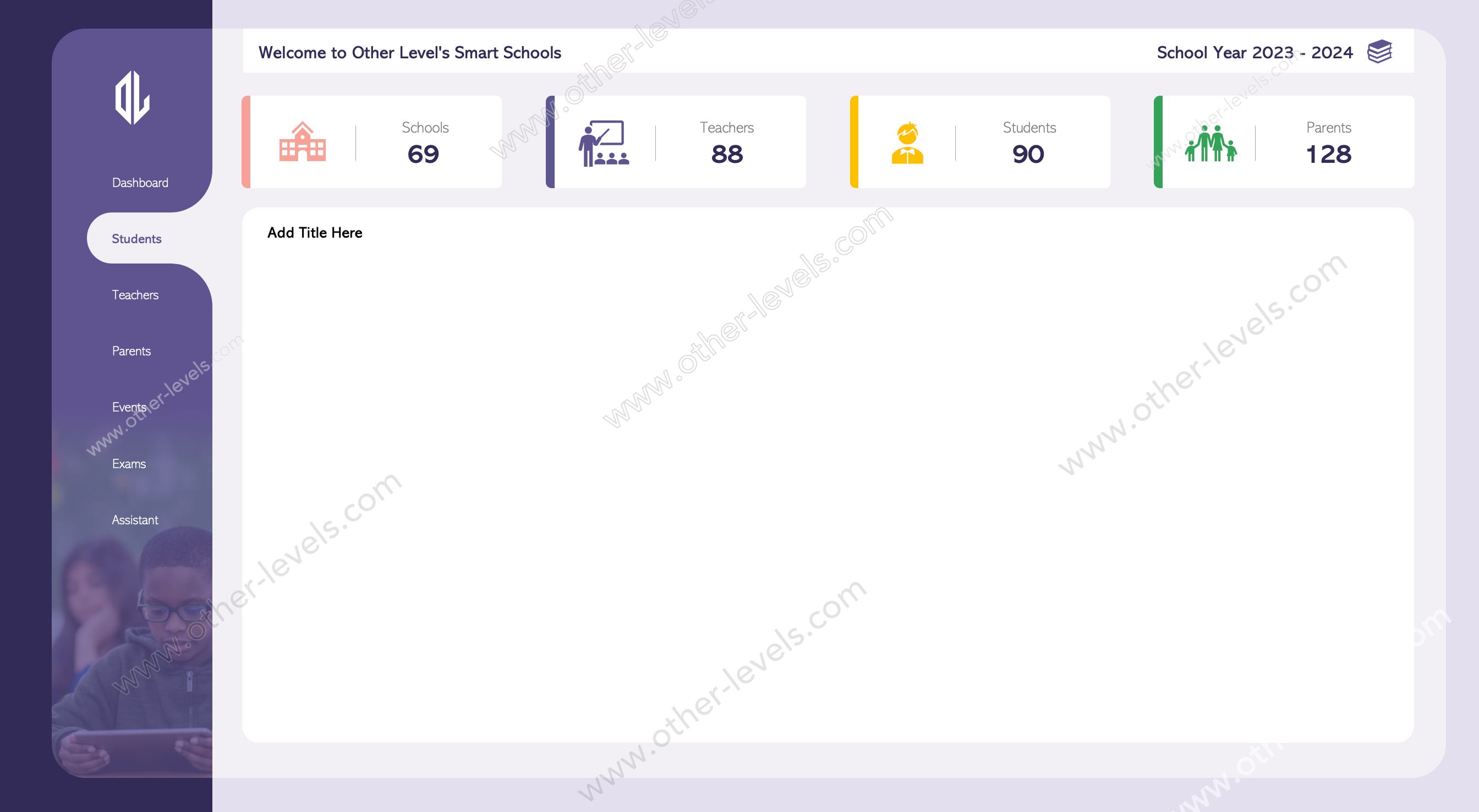 School Management Customizable Excel Template