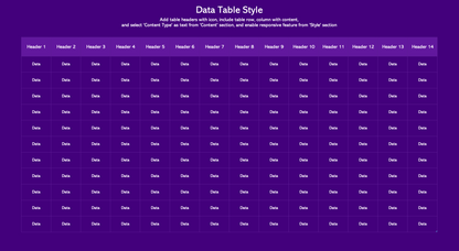 data tables Customizable Excel Template
