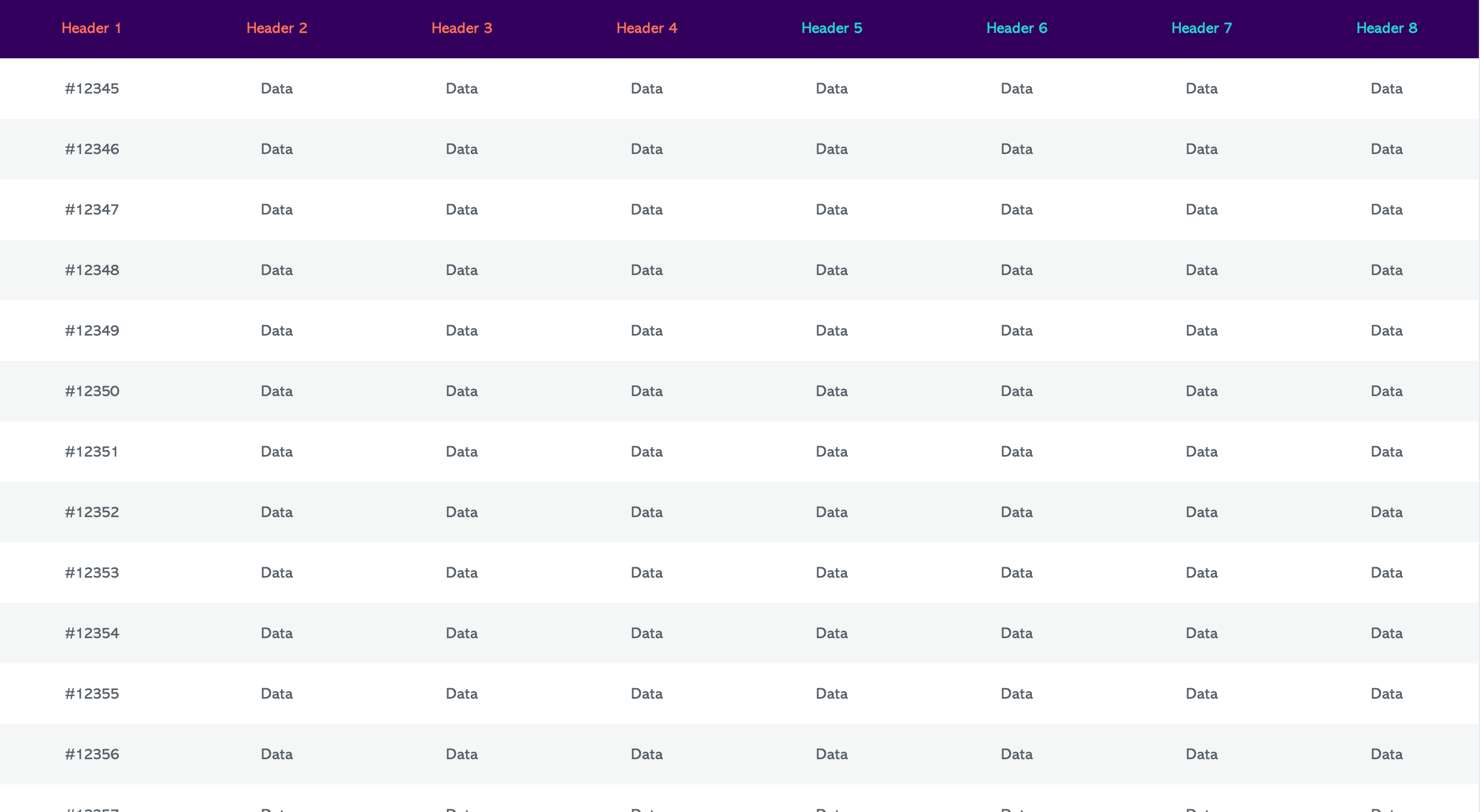 data tables Customizable Excel Templates