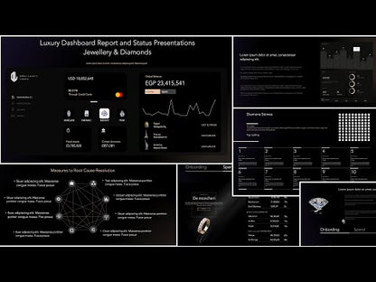 Luxury Dashboard Report and Status Presentations Jewellery & Diamonds