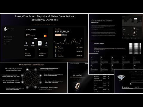 Luxury Dashboard Report and Status Presentations Jewellery & Diamonds