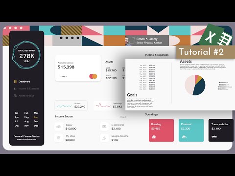 Animated Personal Finance Tracker Dashboard